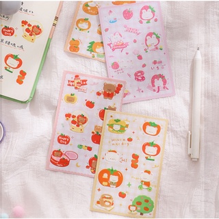 Sticker PET hoa quả đáng yêu