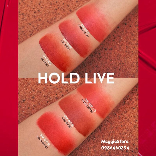 Son kem lì HOLD LIVE Pro Air Soft Mist Lip Glaze