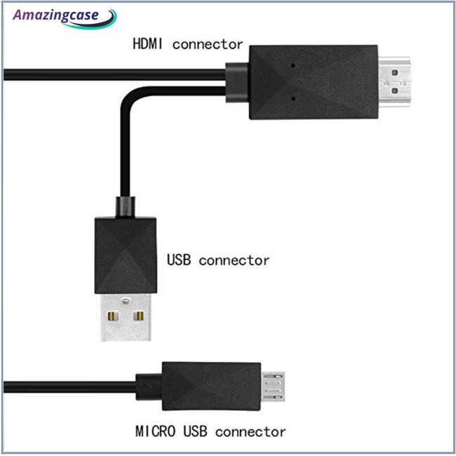 Cáp chuyển đổi 5 pin & 11 Pin Micro USB MHL sang HDMI 1080P HD TV cho điện thoại Android