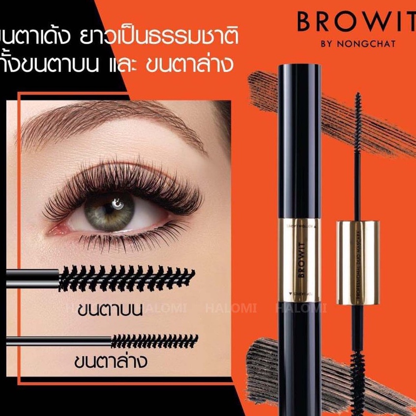 Mascara Browit By Nongchat Professional Thái Lan - Chuốt Mi 2 Đầu Và Chống Nước