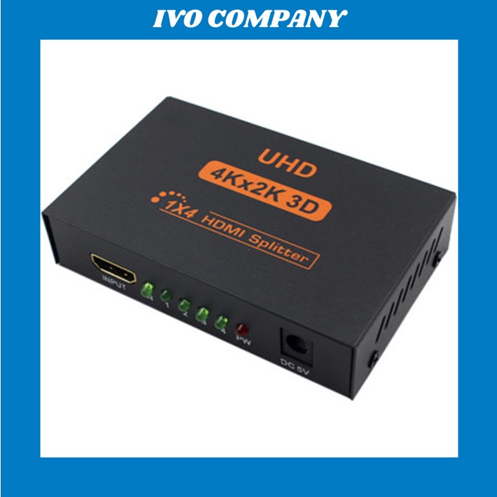 Bộ Chia HDMI 1x4 Không Suy Hao Có Cấp Nguồn