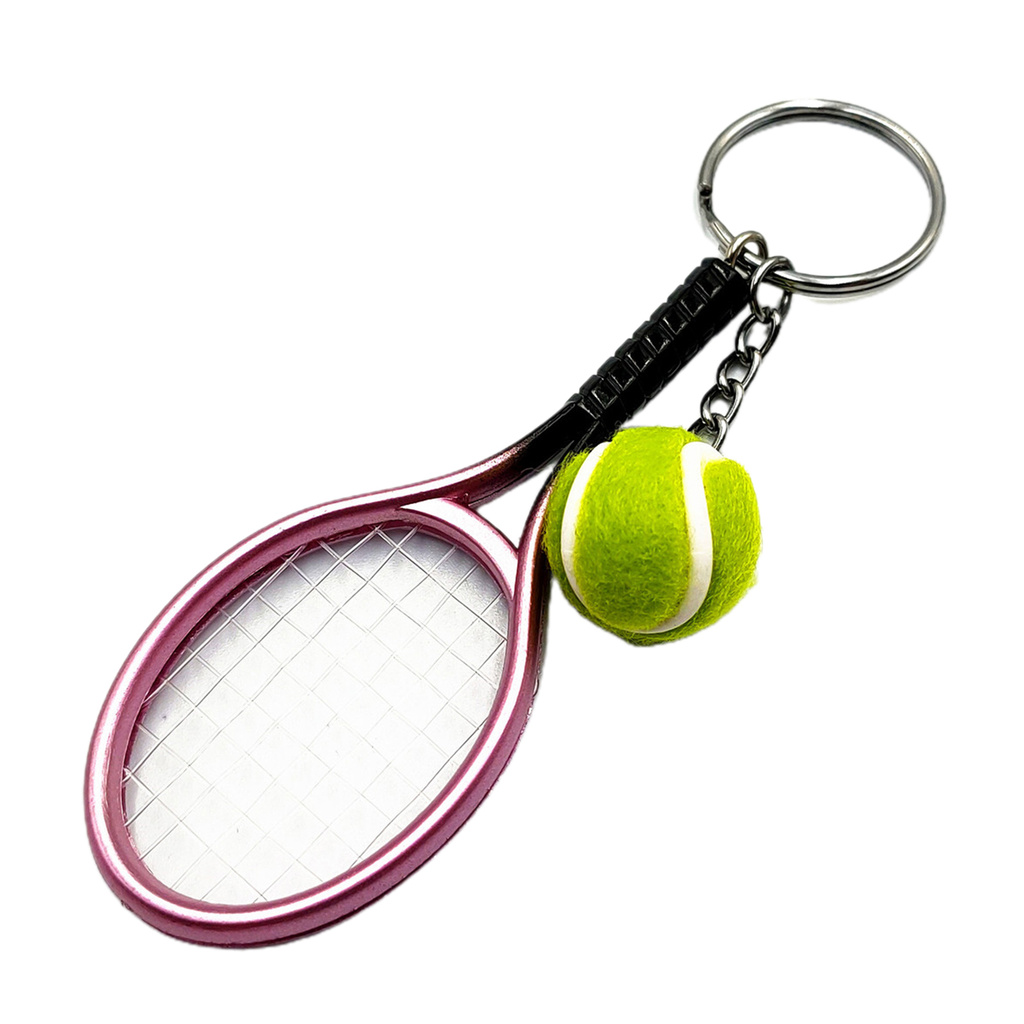 Móc Khóa Hình Vợt Tennis Mini Dễ Thương
