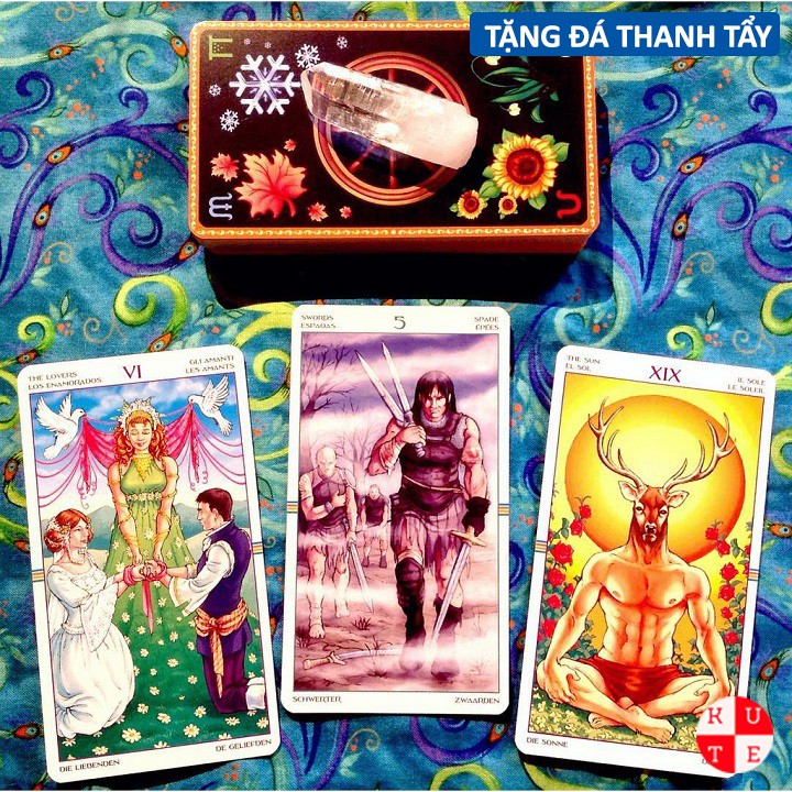 Bộ Bài Wheel Of The Year Tarot 78 Lá Bài Tặng File Tiếng Anh Và Đá Thanh Tẩy B11