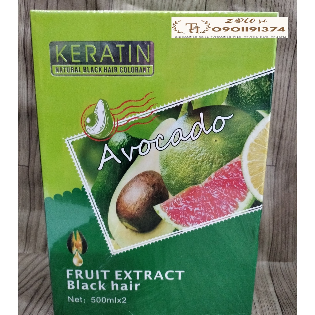 Nhuộm phủ bạc Keratin Avocado