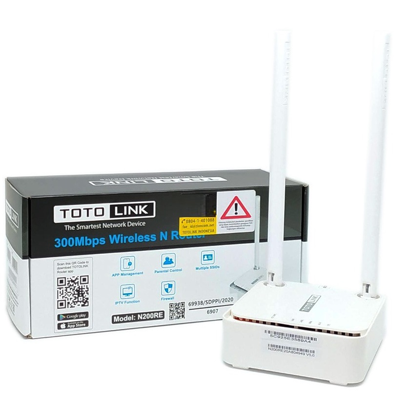 Bộ phát sóng Wifi Totolink N200RE 300Mbps 2 Ăng Ten
