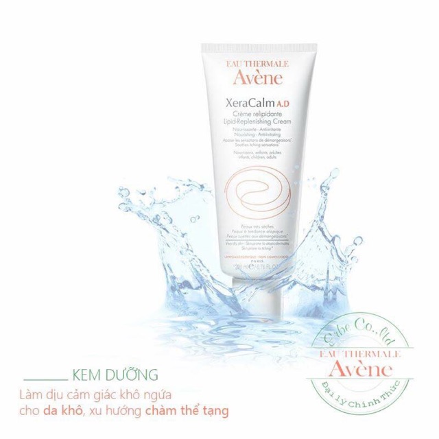Kem dưỡng giảm khô ngứa cho da khô Avene XeraCalm AD 200ml Avene Mẫu Mới