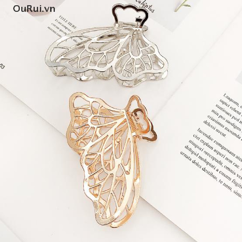 Kẹp Tóc Càng Cua Lớn Bằng Hợp Kim Hình Học Cho Nữ {OuRui.vn}