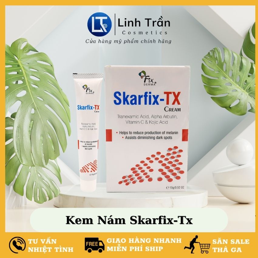 Kem giảm thâm nám tàn nhang Fixderma Skarfix, kem dưỡng sáng da mờ thâm đỏ