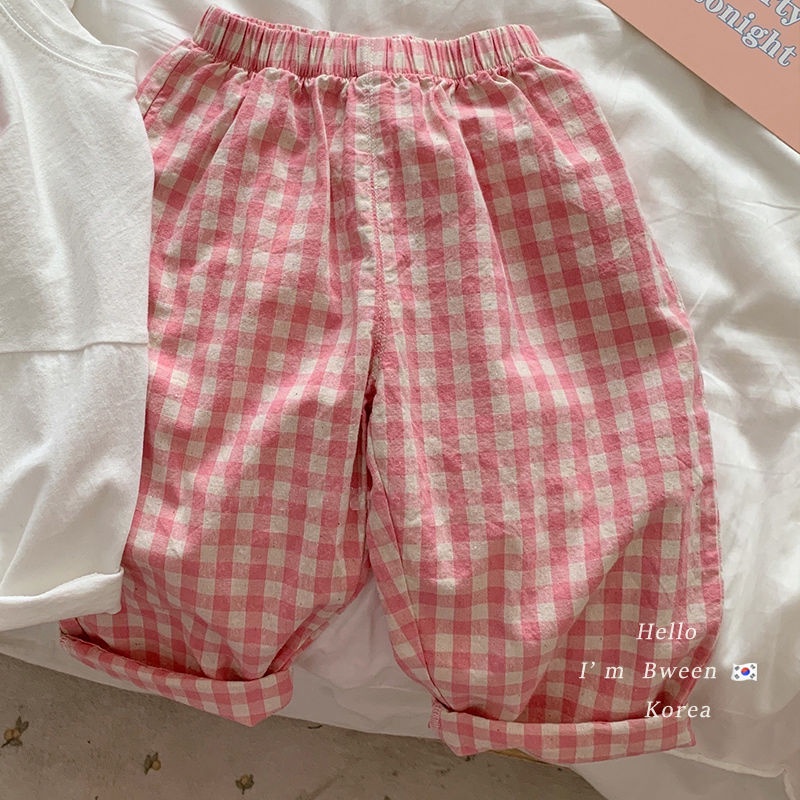 Bộ Áo Thun In Chữ + Quần Dài Dáng Rộng Phong Cách Hàn Quốc Thời Trang Mùa Hè Cho Bé Gái