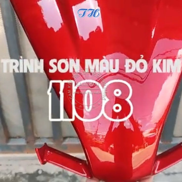 Combo 4 chai sơn samurai 1108 màu đỏ ya gồm: uch210 - 3/124 - 1108 - k1k - giấy nhám p800