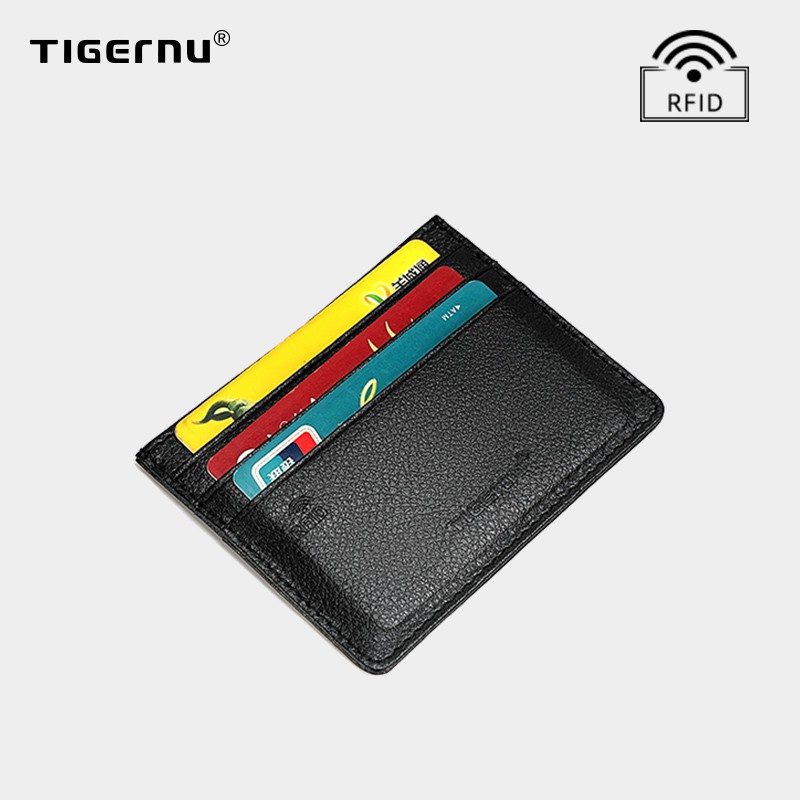 Ví đựng thẻ Tigernu chặn RFID bằng da tiện dụng chất lượng ca thumbnail