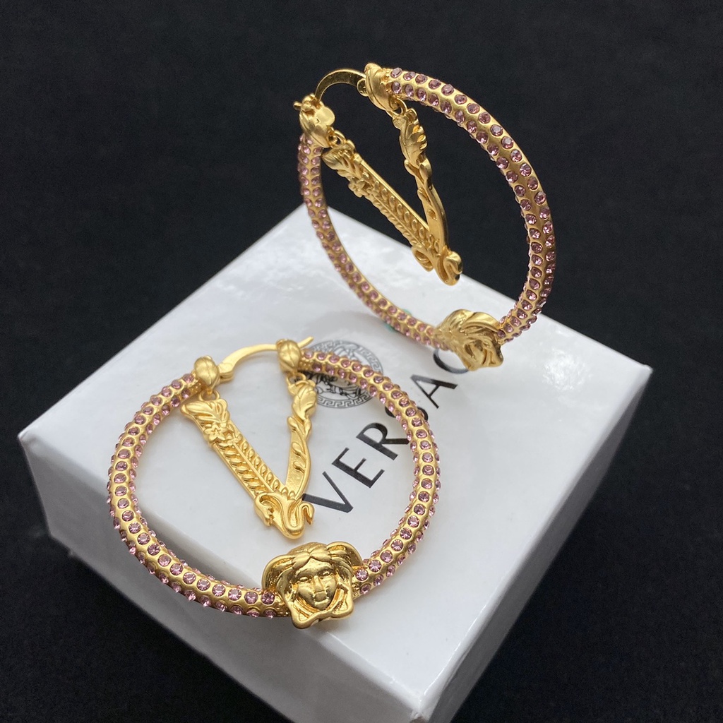 Khuyên Tai Chữ V Bằng Đồng Thau Phong Cách Mới 2022 Thời Trang Cho Nữ