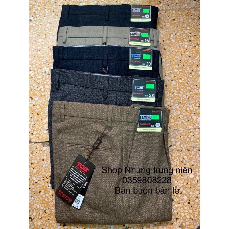 Quần tây (quần vải) Nam Trung Niên chất đẹp Ảnh Thật, sỉ Inbox