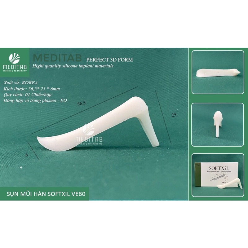 SỤN NÂNG MŨI CAO CẤP SOFTXIL VE55, 60, 65 chính hãng Korea