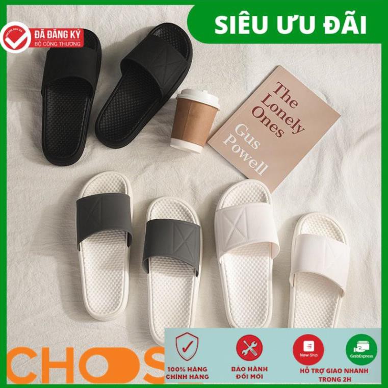Dép Quai Ngang Cao Su Nam Nữ Choose Mẫu Trơn 3 Màu Trắng Đen Xám Free Size Năm 2020 Mới Nhất G4KK1