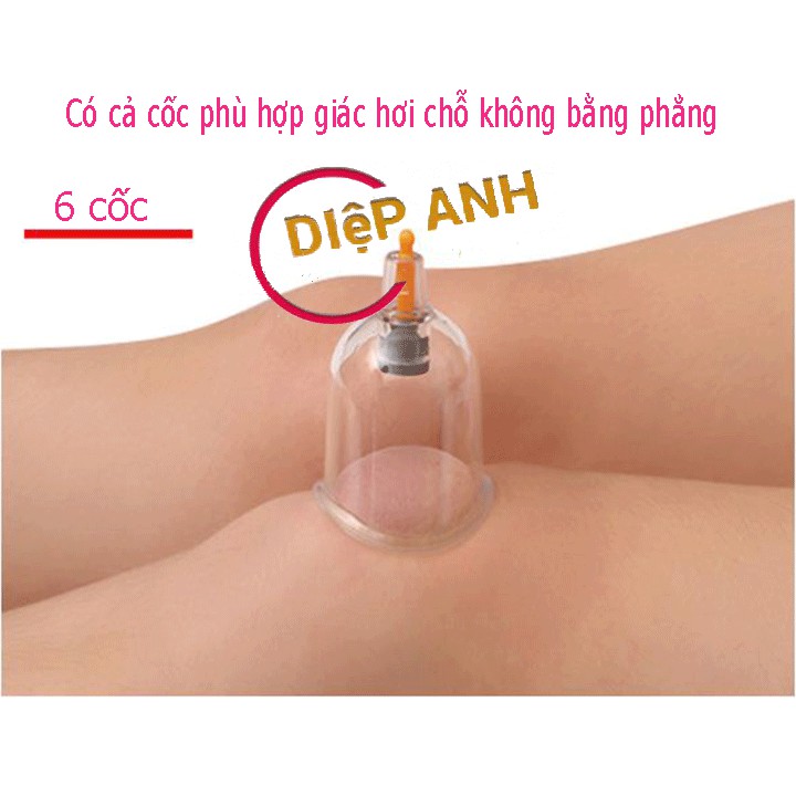 Bộ giác hơi- Bộ giác hơi không dùng lửa 24 cốc {TẶNG TINH DẦU VÀ BÀN CẠO}