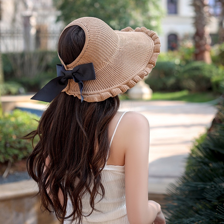 Nón Chống Nắng Hở Đầu Viền Nhúng Bèo Xinh Xắn RQN2140