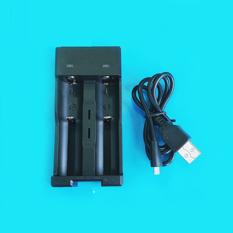 Bộ sạc 2 PIN lithium 3.7V qua cổng USB (18650,14500,16340) LOẠI TỐT