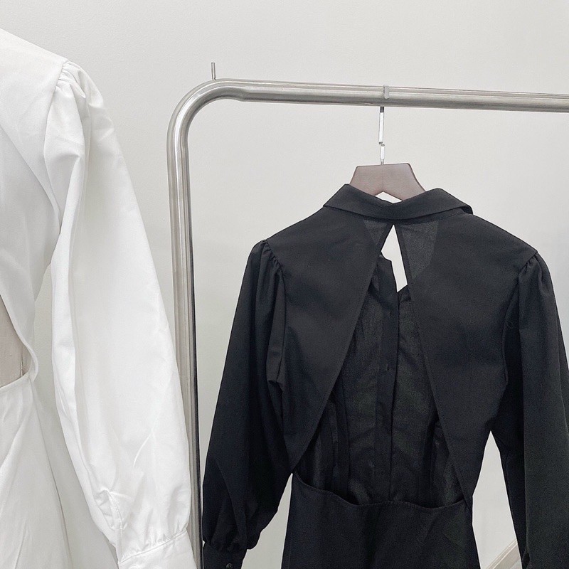 ĐẦM TAY DÀI CATUS DRESS form chuẩn thiết kế thanh lịch dịu dàng phá cách cut-out sau lưng sexy quyến rũ