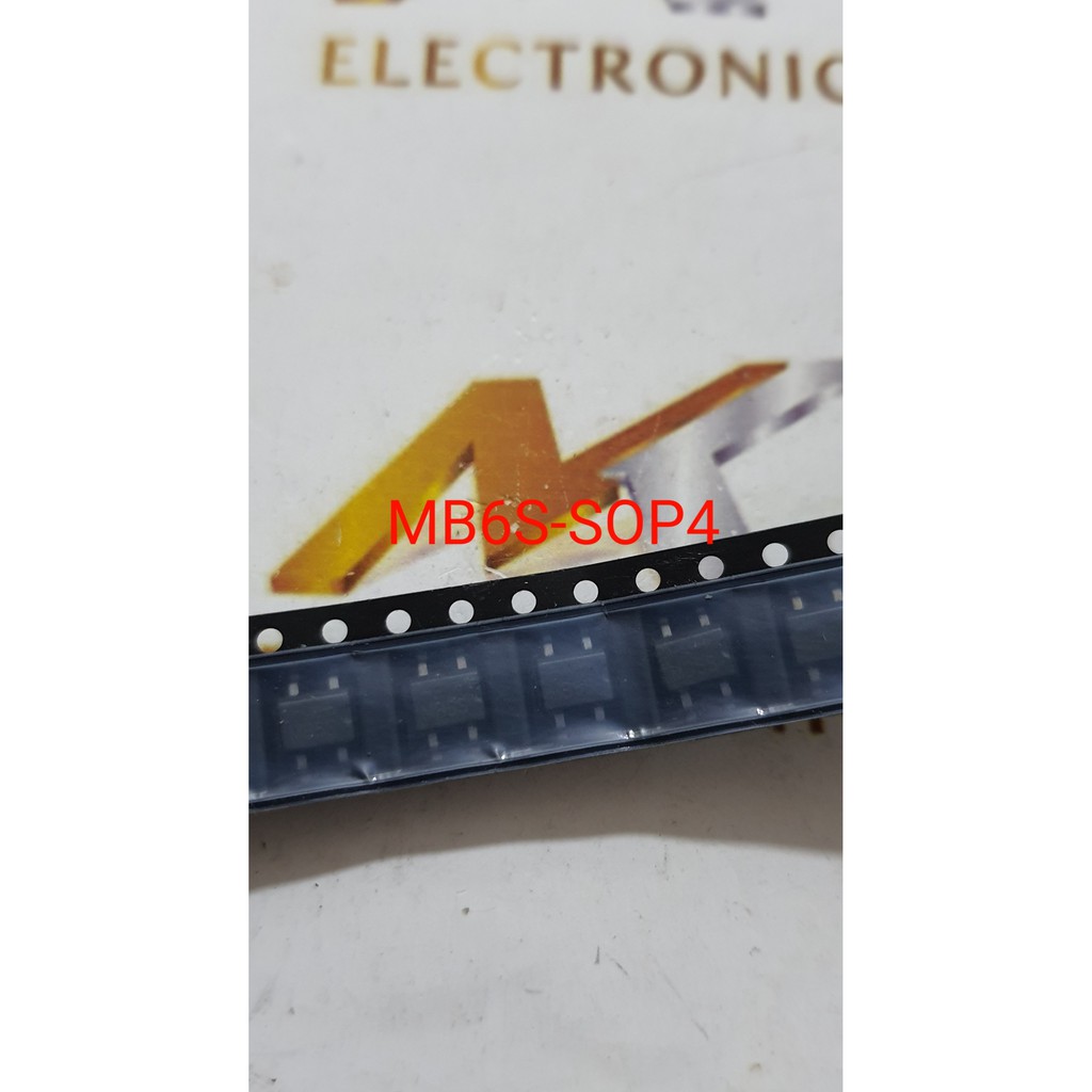 Cầu diode MB6S SOP4 0.5A/600V (con)