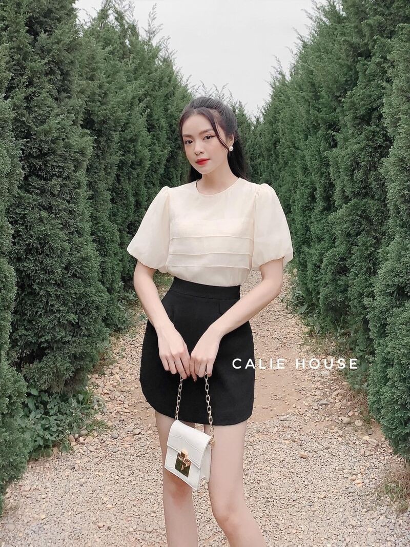 Chân váy chữ A mới Quảng châu chất thô mịn nhiều màu | BigBuy360 - bigbuy360.vn