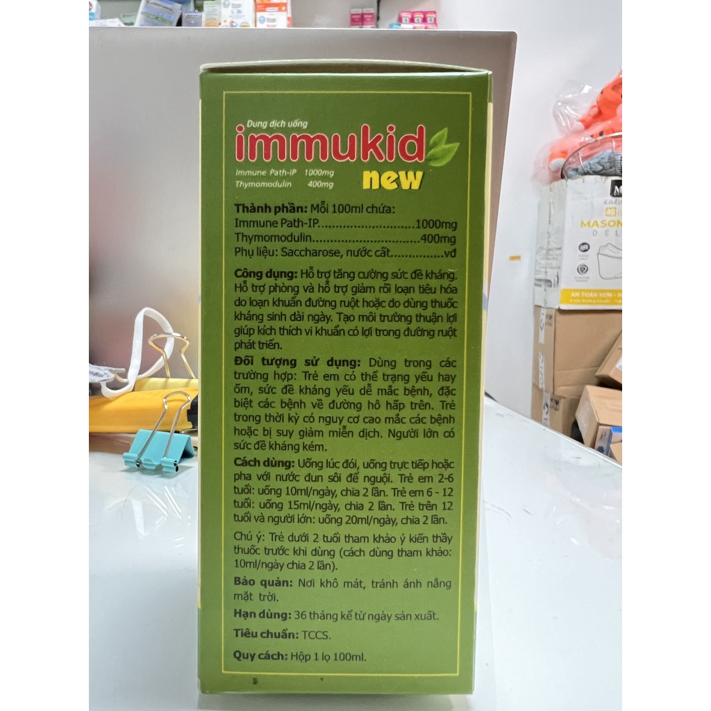 Siro Immukid new giúp bé tăng đề kháng,giảm rối loạn tiêu hóa, tăng cường hệ miễn dịch