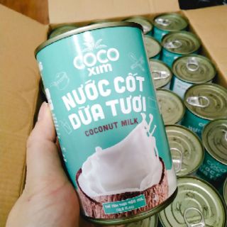 COMBO 5 LON NƯỚC CỐT DỪA TƯƠI COCO XIM - lon 400ml