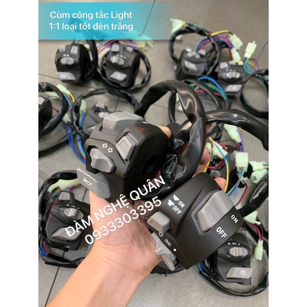 Cặp cùm công tắc Light 1:1 đèn màu trắng loại tốt mới 100% 💰 600,000 VND / 1 cặp