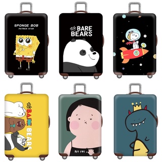   34 MẪU BÁN CHẠY Túi bọc vali WONDER WORLD cao cấp,vải thun dày co giãn tốt- Áo trùm vali tối màu 