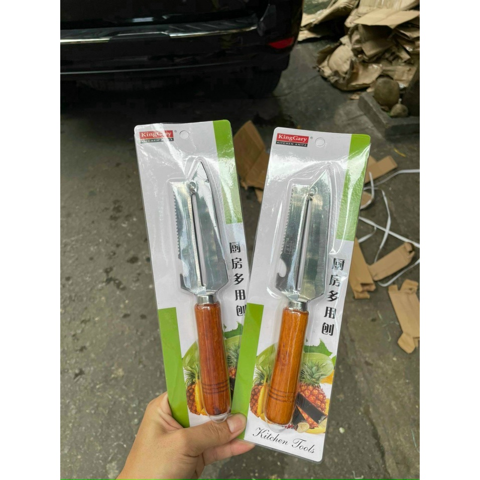 Dao bào Đa Năng Thép Không Gỉ, Cán Gỗ