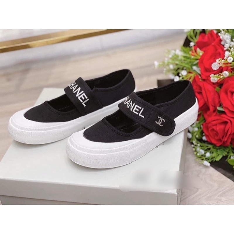 XẢ LỖ Giày Búp Bê Khuy Dán Cha.Nel