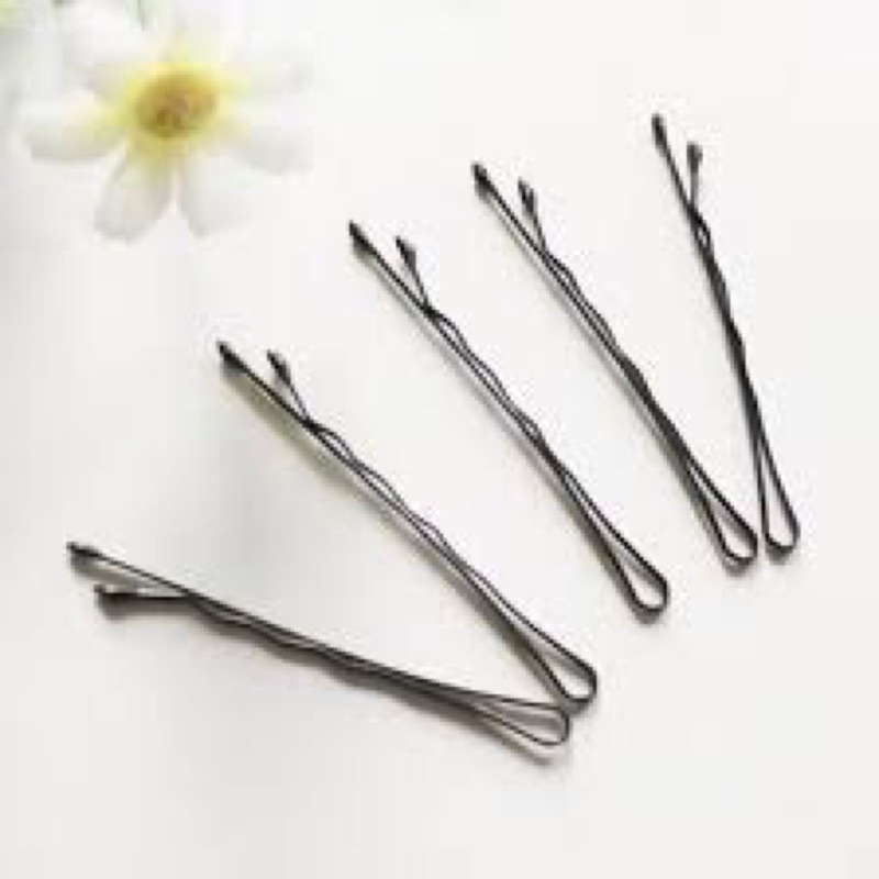 Vỉ 9 ghim tăm màu đen kẹp tóc tạo kiểu nhiều phong cách - Y051