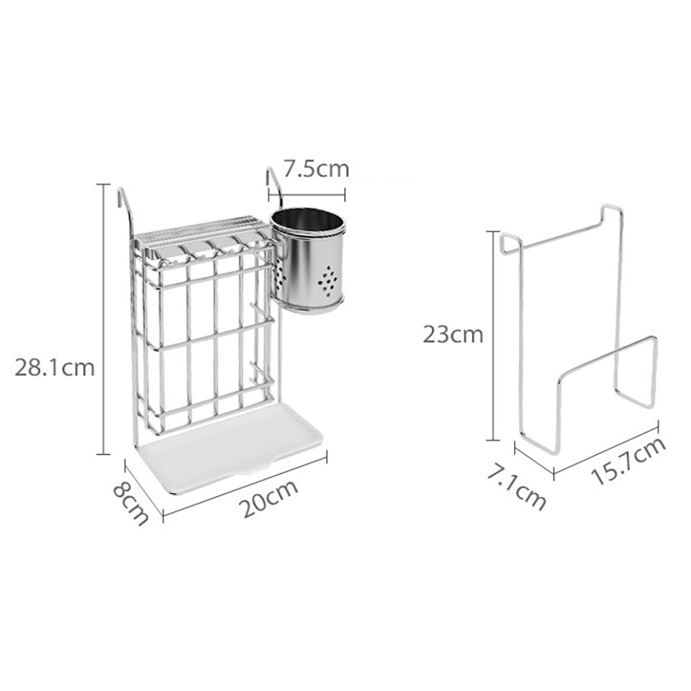 Kệ Để Chén Đĩa Inox 304 VANDO Giá Bát Nhỏ Có Khay Hứng Nước