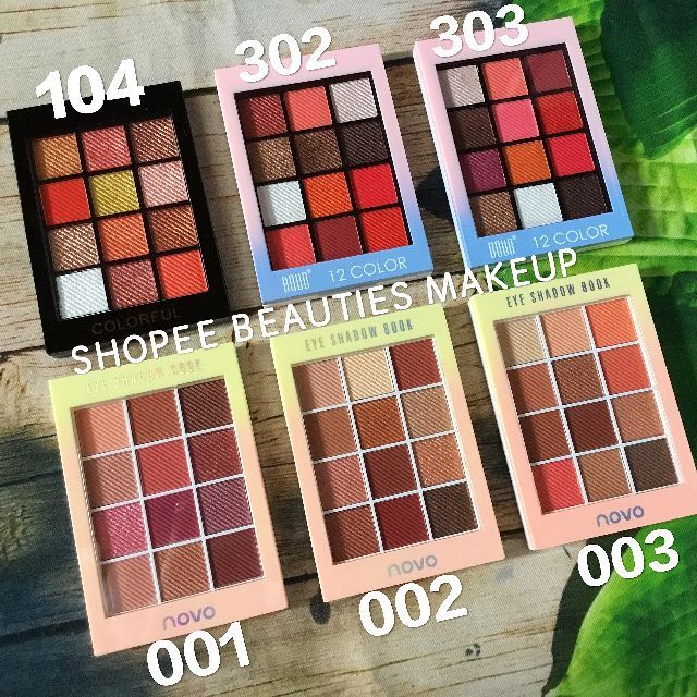 PHẤN MẮT HOLD LIVE - BOUB - NOVO 12 MÀU