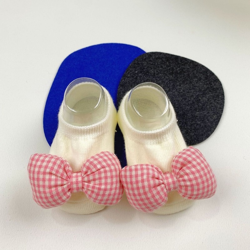 Vớ Cotton Cổ Thấp Đính Nơ Dễ Thương Thời Trang Cho Bé Gái Sơ Sinh