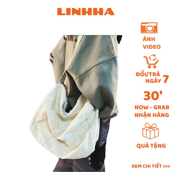 Túi đeo chéo/đeo vai (VẢI BỐ COTTON CANVAS MỀM) - HỘP | BigBuy360 - bigbuy360.vn