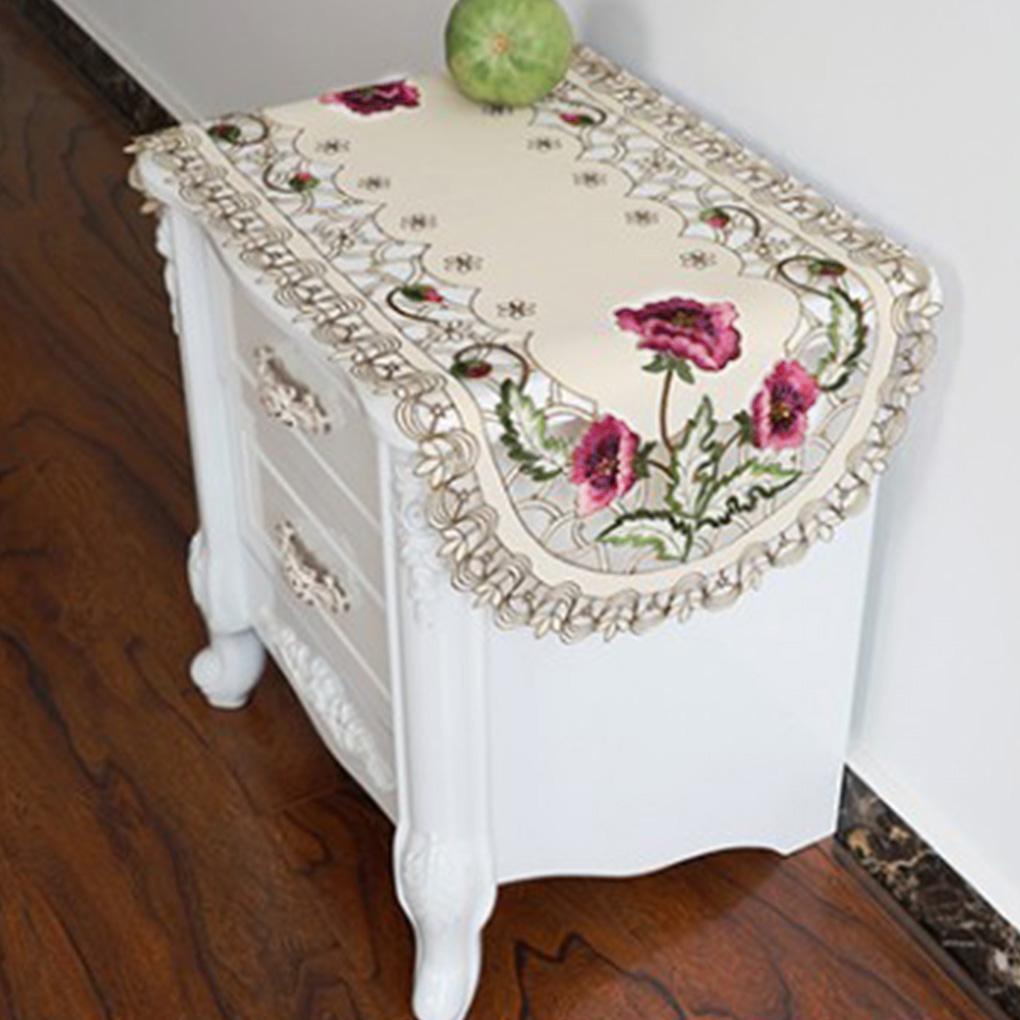 Khăn Trải Bàn Màu Hồng 30 * 45cm Trang Trí Phòng Khách