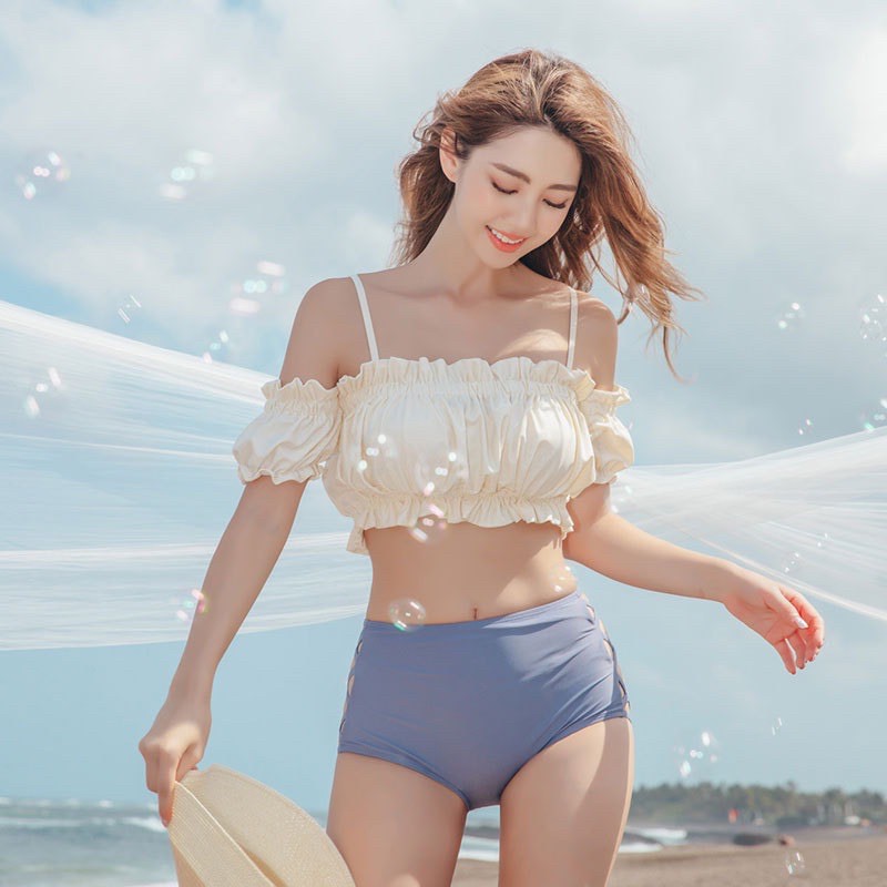 Bikini cạp cao bèo nhún