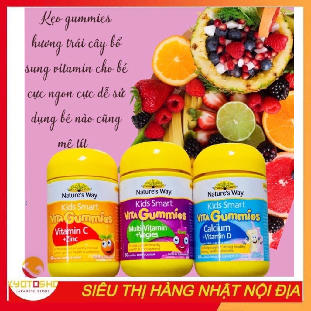 Kẹo dẻo Nature’s Way Vita Gummies bổ sung vitamin cho bé
