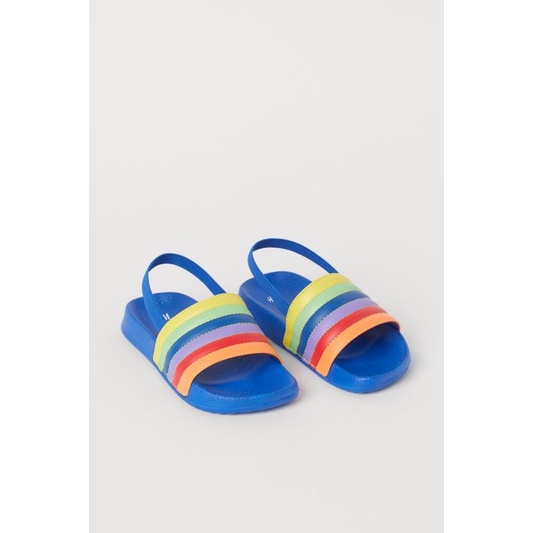 Dép kẻ sắc màu cho bé trai săn sale Us sz 30/31