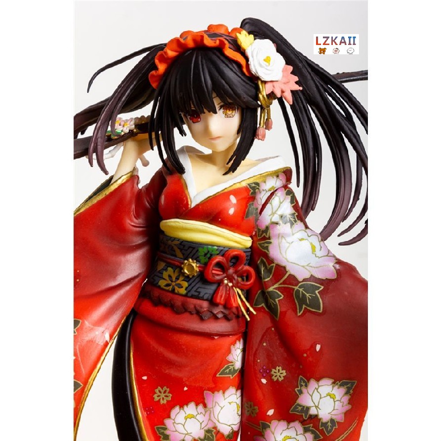 Mô hình nhân vật Tokisaki Kurumi mặc Kimono 23cm bằng PVC