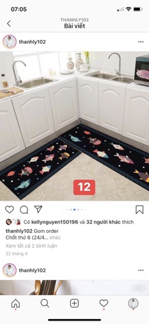 Thảm chữ L ( khách note tên ig)