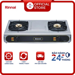 Bếp ga đôi rinnai rv-577 - ngọn lửa xanh - tiết kiệm gas - hàng chính hãng store