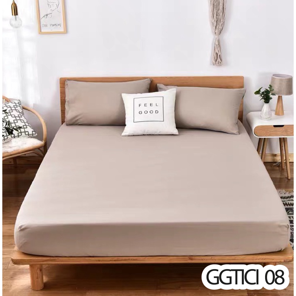 Bộ Chăn Ga Gối Cotton Tici Đũi Phối Màu - Màu Sắc Đơn Giản Thoáng Mát - Nhiều Kích Thước