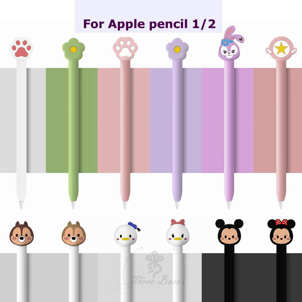Ốp Silicon Bảo Vệ Bút Cảm Ứng Cho Apple Pencil Thế Hệ 1 2