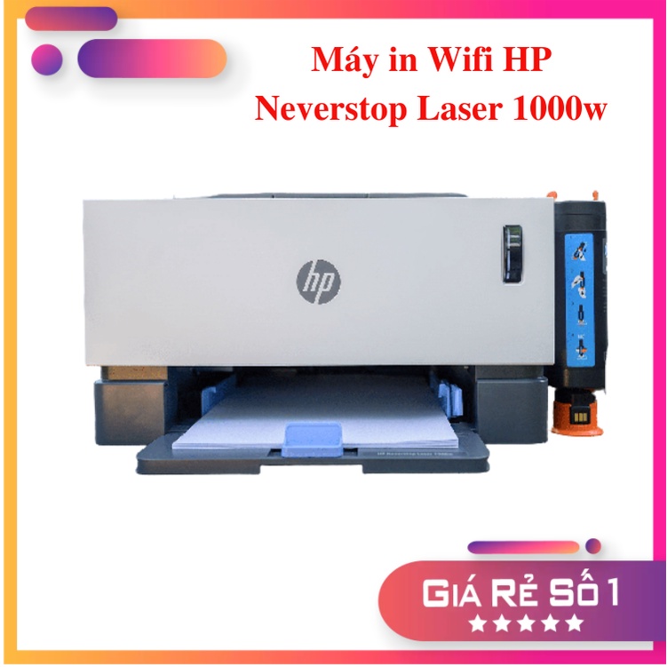 Máy in Wifi HP Neverstop Laser 1000w (4RY23A) - HÀNG CHÍNH HÃNG