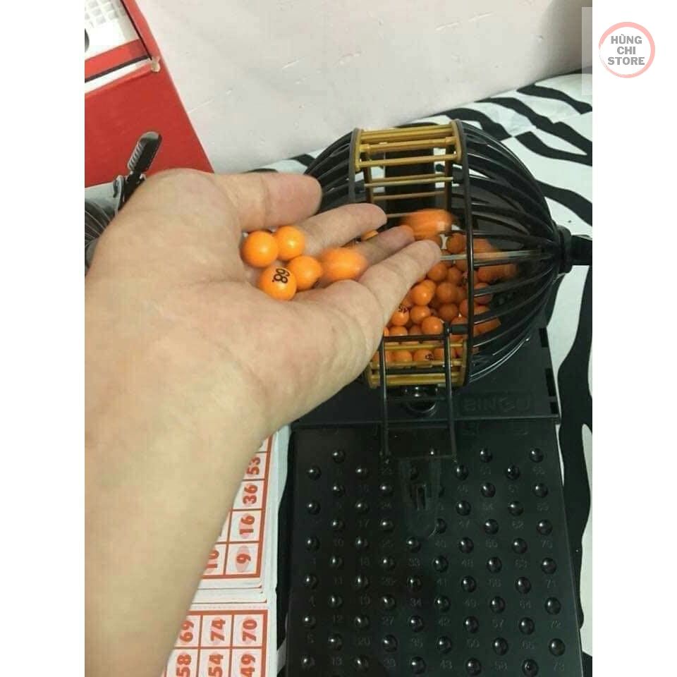 ĐỒ CHƠI LỒNG QUAY LÔ TÔ 90 SỐ LOẠI TO BINGO SIÊU HÓT
