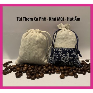 Túi cà phê treo xe ô ô - Túi thơm hạt cà phê rang nguyên chất hút ẩm khử mùi