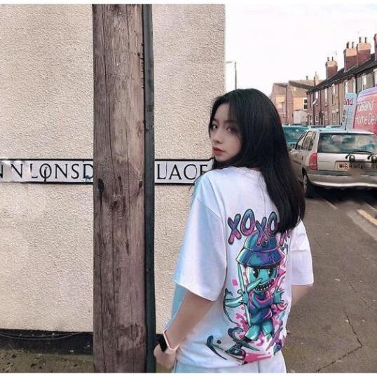 Áo Thun Cotton Nữ Tay Ngắn Form rộng XOXOXO, áo phông ngắn tay nữ đẹp in hình