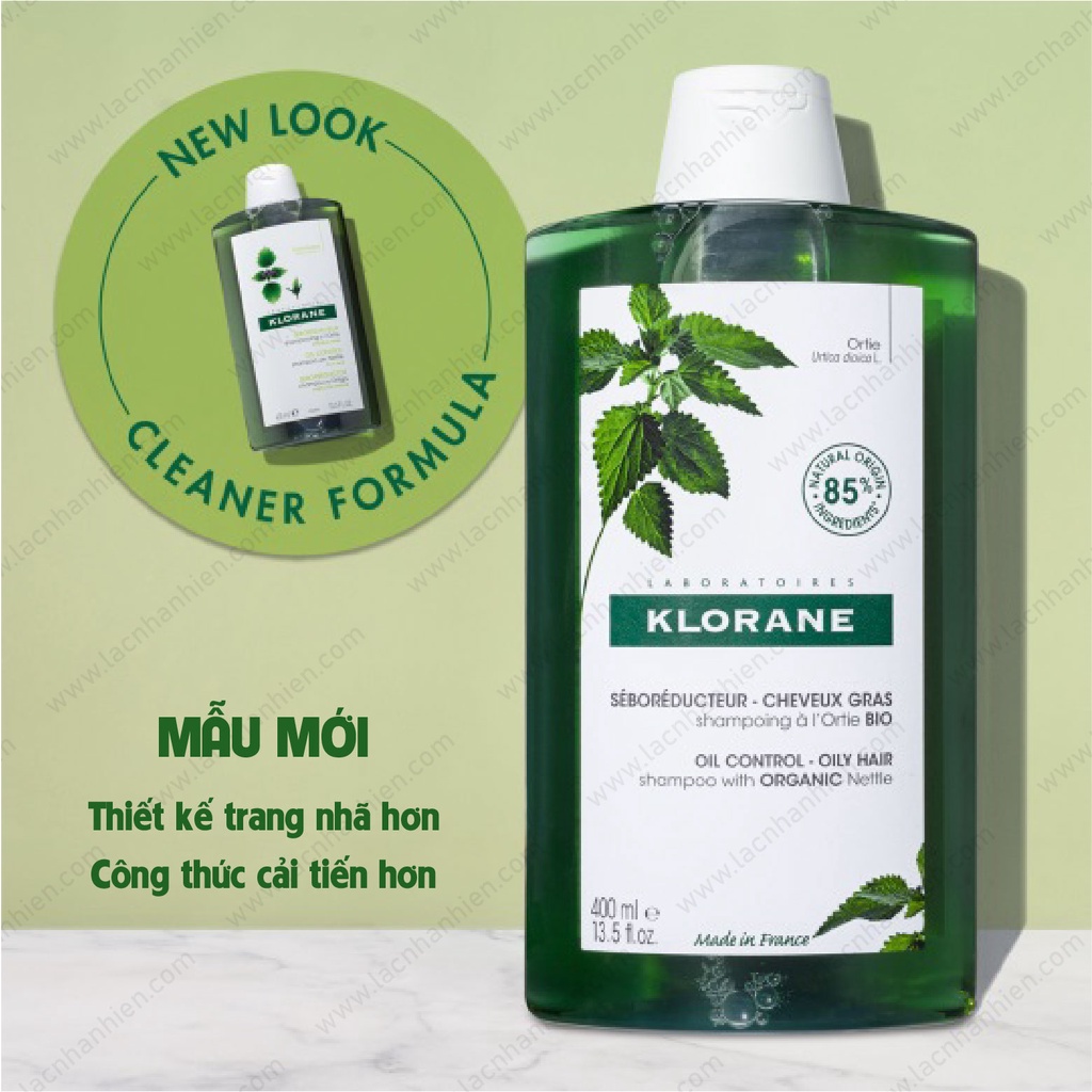 [Mẫu mới] DẦU GỘI CHO TÓC DẦU KLORANE OIL CONTROL - OILY HAIR SHAMPOO WITH ORGANIC NETTLE